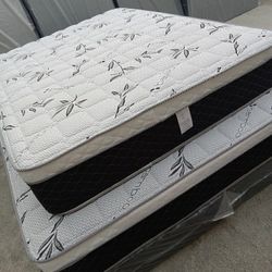 🟥queen Size Mattress Pillow Top 12" Thick