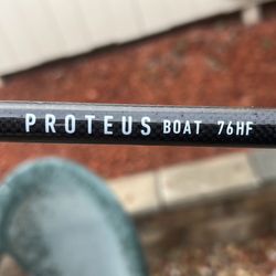 Three Diawa Proteus fishing rods/Penn Fathom 15