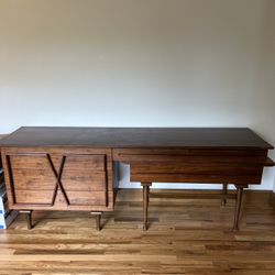 Mid century Adjustable Credenza Desk 