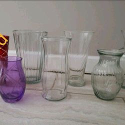 Glass Vases  5 Dollars Each