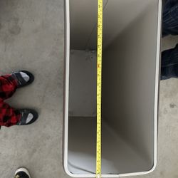 Large Metal Trash Can 