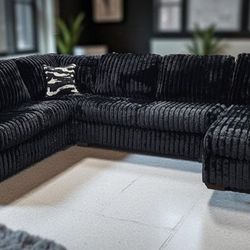Sectional sofa black oversize on sale for: