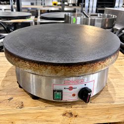 Krampouz Commercial Electric Crepe Maker – Cast Iron Griddle – Excellent Working Condition