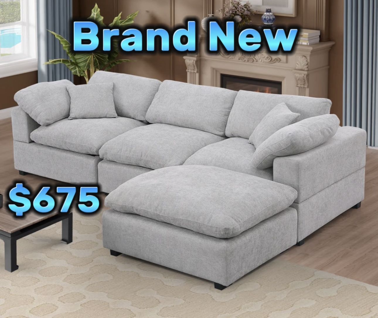 Cloud ☁️ Couch Inspo Brand New Sectional Sofa,All Products : American Fashion Style Bags On Sale