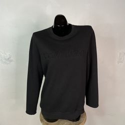 Black Calvin Klein Embroidered Pullover Sweater (size Small)- Jumper, Cardigan , Sweatshirt 