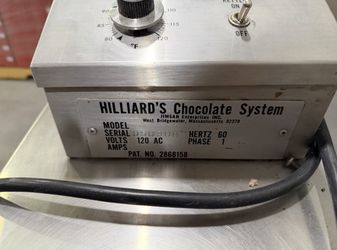 USED Hilliard’s Chocolate Tempering Machine – Commercial Chocolate Melter – 80 lb Capacity