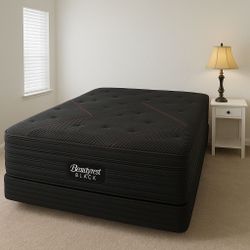 King Size Beautyrest Black C-Class Mattress, 12” extra firm profile for enhanced support and durability, factory-sealed in original plastic.