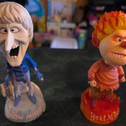 NECA Head Knockers Heat Miser & Snow Miser The Year Without A Santa Claus