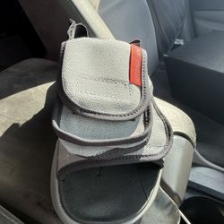 JORDAN LS SLIDE SMOKE GREY/UNIVERSITY RED