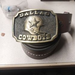 Dallas CowBoys 1 Issue Brass Belt Buckel