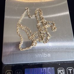 14k Gold Rope Chain 