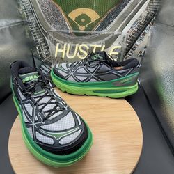 Hoka Mafate Speed 4 Trail Running Shoes Green/Grey/ Black Men’s Sz 11