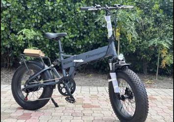 NEW SHENG MILO MX-21 20x4.0 ELECTRIC BIKE FOLDING DUAL DISC BRAKES FULL SUSPENSION 1000w 48v