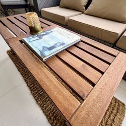 IKEA ÄPPLARÖ Acacia Wood Bench – Indoor / Outdoor