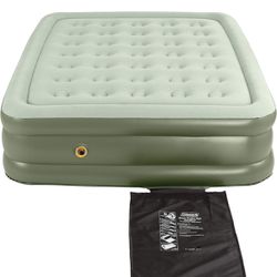  Double-High Air Mattress for Indoor or Outdoor Use, Easily Inflatable Airbed with Plush Top