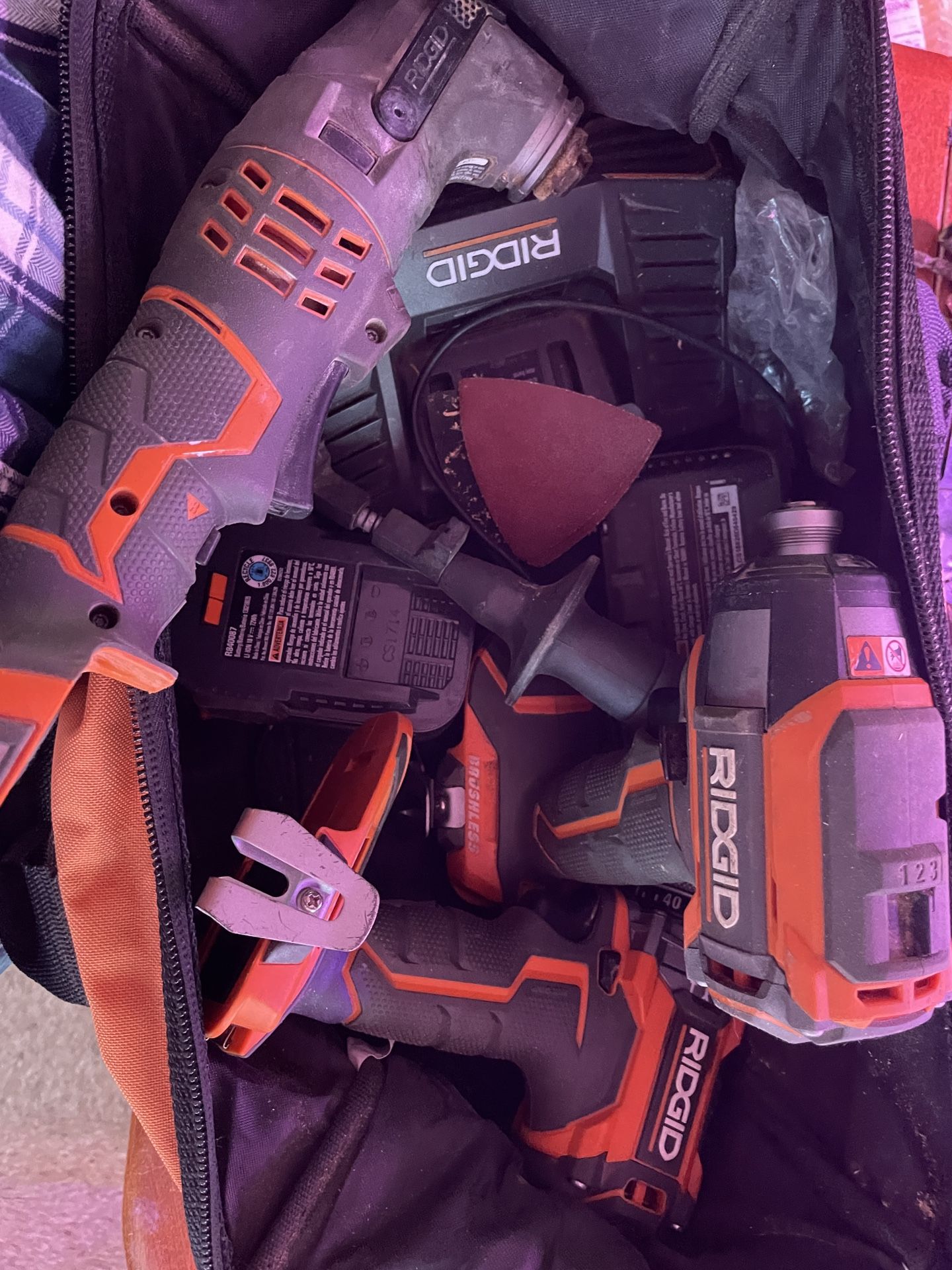 Ridged 18v Hammer Drill, Impact Drill, Multi Tool