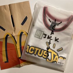 Travis Scott x McDonald’s Cactus Jack All American Jersey White Size M DS New