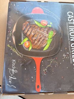 Kitchen Ace Cast Iron Grill Pan