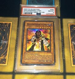 Yugioh Gravekeeper's Chief 1st Ed PSA 8