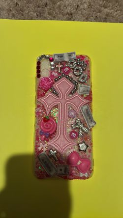 Android Pink And Sliver Junk Case Great For Easter