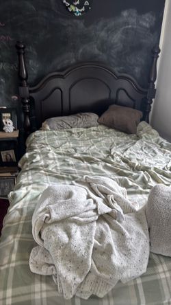 Queen size bed from Raymour and Flanigan
