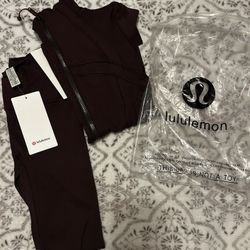 BROWN LULULEMON SET!!