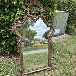 French Parisian Style Vintage Antique Mirror 