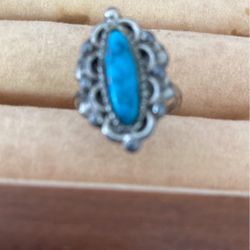 Costume Jewelry Turquoise Ring