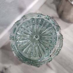 Vintage 12" Glass Jar Decorative with Lid