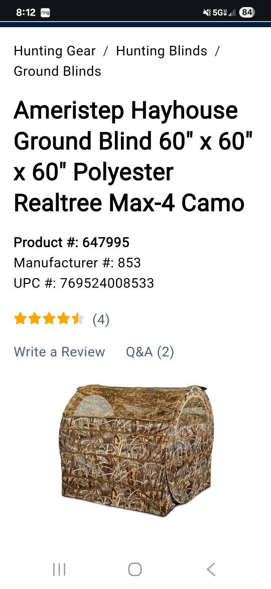 Hayhouse Ground Blind 