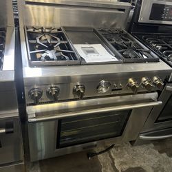 Thermador 36” Gas Range Stainless Steel 