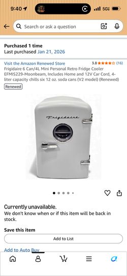 Mini 6 can fridge