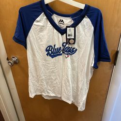 Womens Toronto Blue Jays Baseball Shirt (New / 2XL)