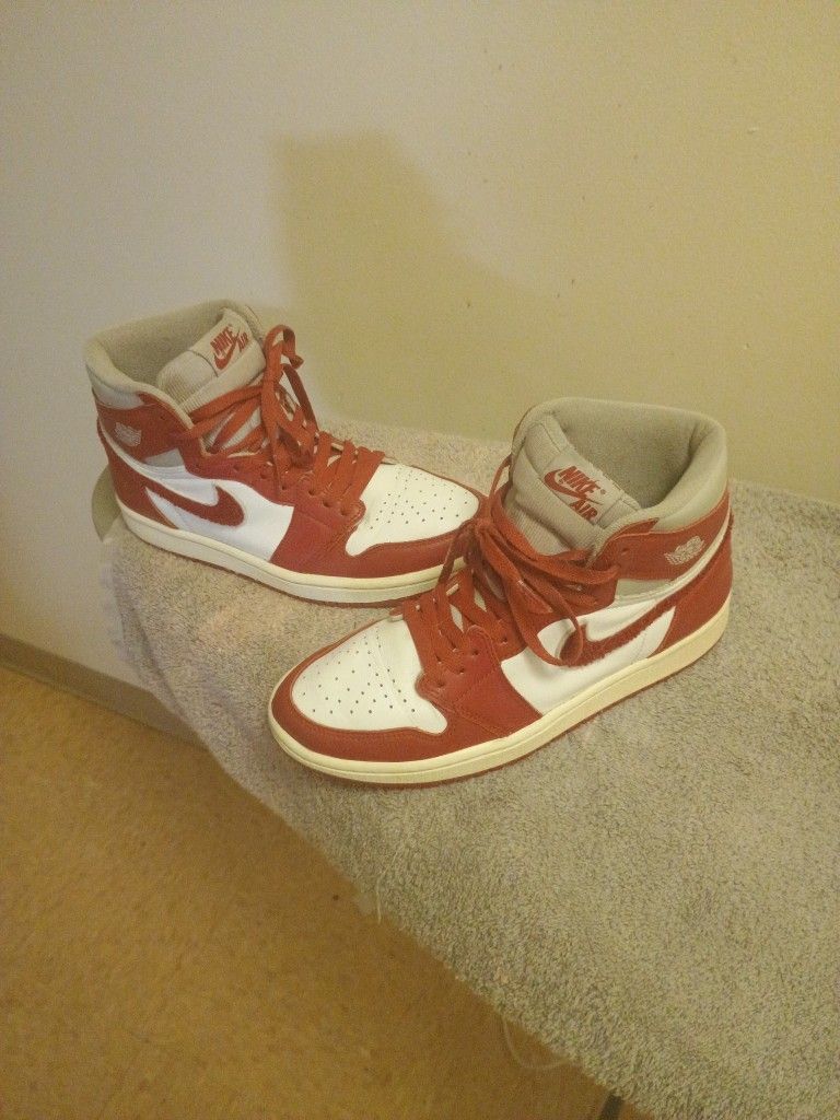 Air Jordans Red And White Swoosh