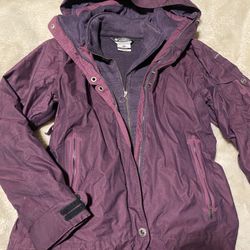 Women’s Columbia Snow Ski Jacket With Removable Liner Size Medium