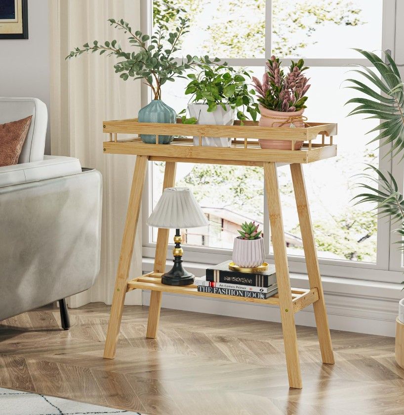 Bamboo Plant Stand