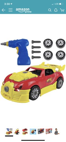 Kangaroo's Take Apart Toys; Take Apart Car, Toy Race Car - Deluxe