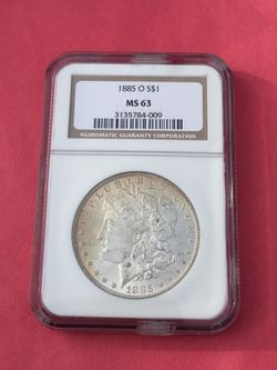 Rainbow toned MS63 Morgan