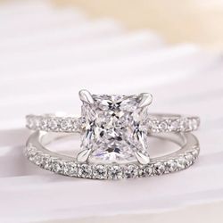 2.5ct Princess Cut F VS1 IGI Certified Lab Grown Diamond Engagement Ring