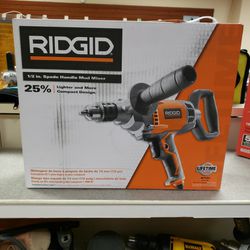 NEW Ridgid R7122 1/2" Spade Handle Mud Mixer
