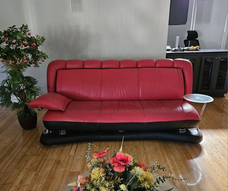 Italian Leather 3 Piece Living Room Couch