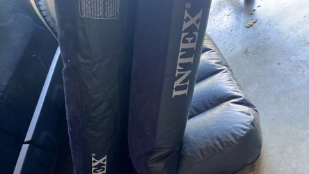 Free air mattresses queen and twin. Loose air but not completely - may need patching