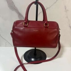 Yves Saint Laurent Baby Duffle Leather 2-Way Bag