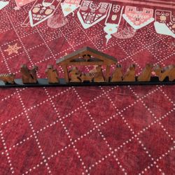 Handmade Wooden Nativity 