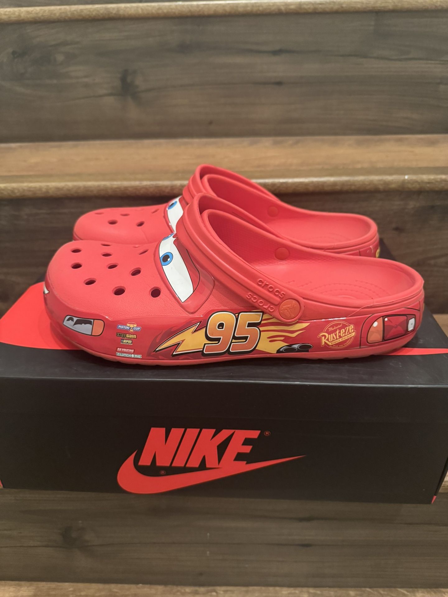 Lightening McQueen Crocs Size 11