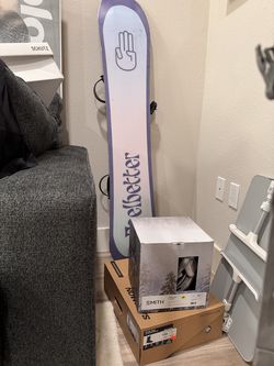 Complete Women's Snowboard Setup - Board, Bindings, Boots, Helmet