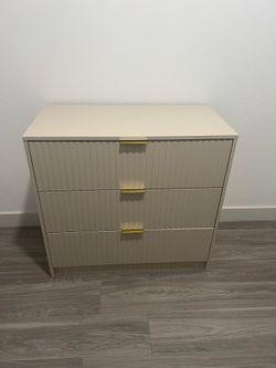Beige 3 - Drawer Dresser, 31.5’’ W
