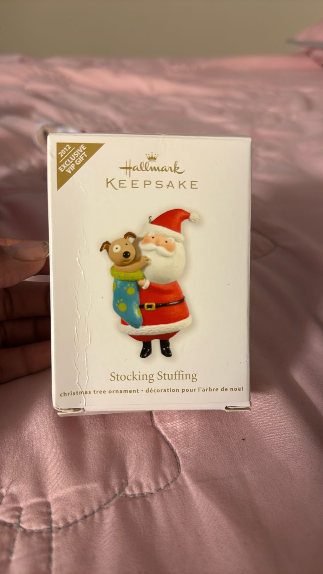 Hallmark Ornament Santa Stocking Stuffing With The Puppy
