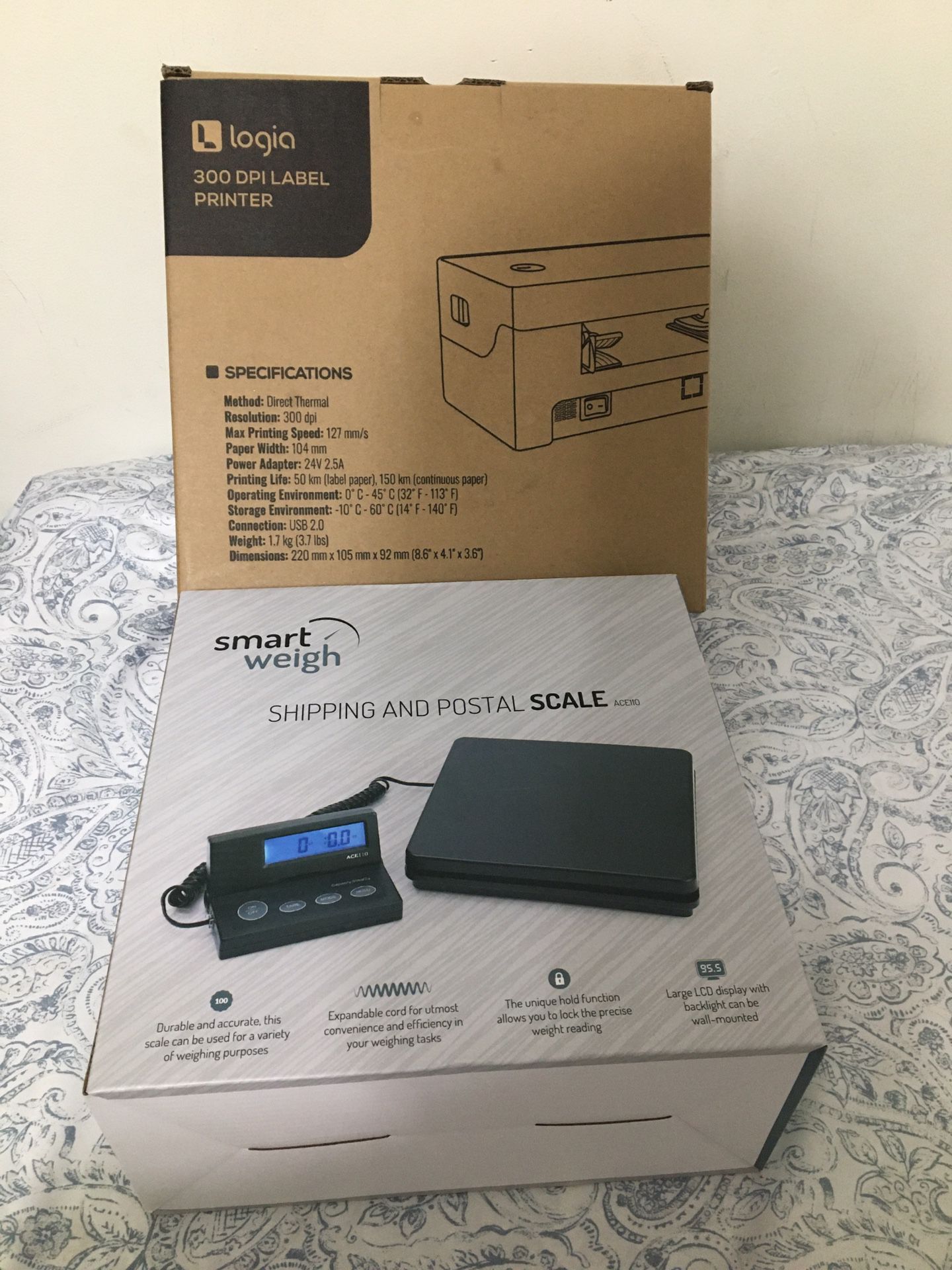 Logia 300 DPI Label Printer And Smart Weigh Scale