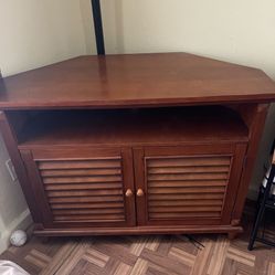 TV stand wooden corner stand